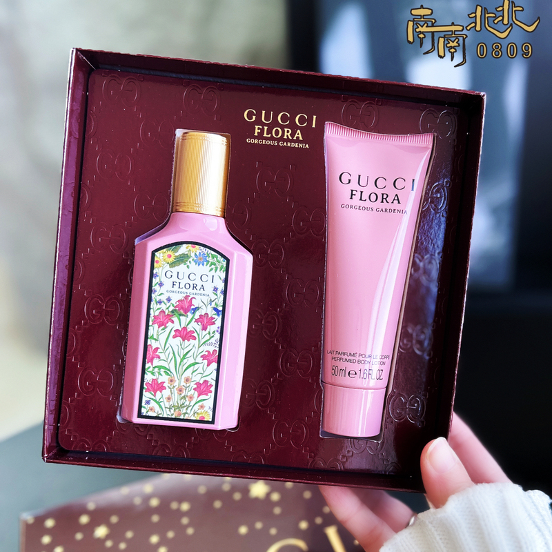 Valentine's Day Gift~Gucci Gardenia Two-Piece Set (Perfume 50ml + Body Lotion 50ml) Fresh Floral Fragrance Valentine's Day Gift~Gucci Gardenia Two-Piece Set (Perfume 50ml + Body Lotion 50ml) Fresh Floral Fragrance