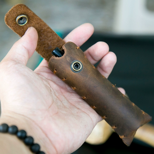 Электронный защитный чехол, зажигалка, сумка-органайзер ручной работы, портативная ретро барсетка, из натуральной кожи, делается под заказ