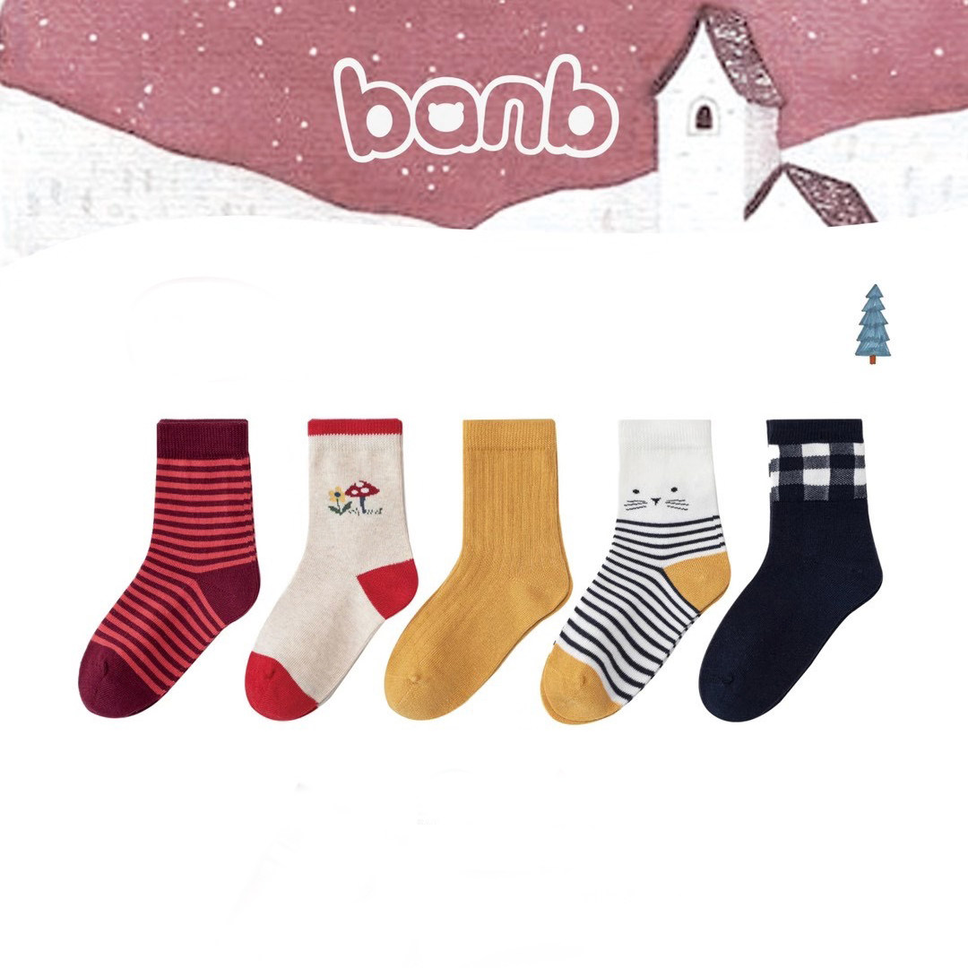 Girl's Bambi Socks Fall Winter Spring New Children Pure Cotton Socks Without Bone Gift Boxes Guetta Special Cabinet New Products