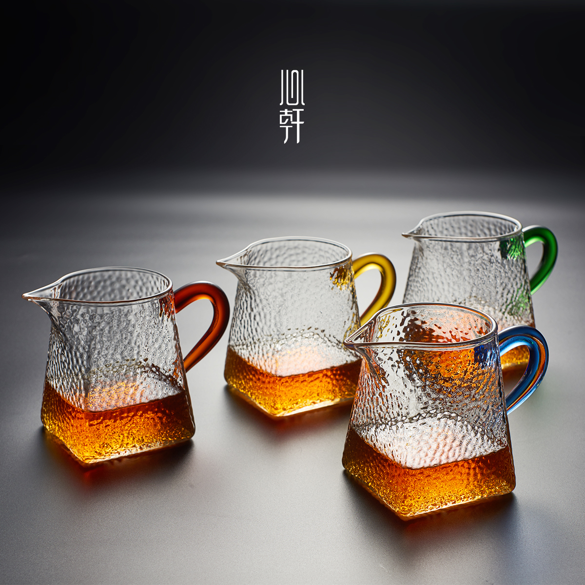 Heat-resistant tea cup thickening heat-resistant kung fu tea cup square tea cup