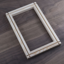 French embroidery desktop embroidery frame embroidery embroidery DIY tool can flip inner frame accessories bead embroidery Pine