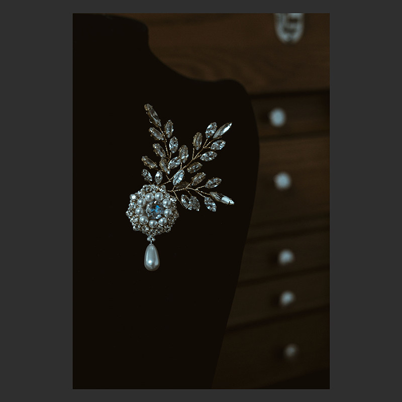 Great Gatsby Inspiration Creative Shiny Wheat Brooch Beaded Beaded Embroidery Kit