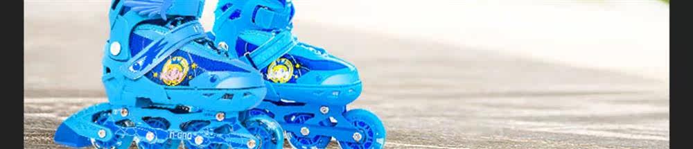 Роликовые коньки для детей 儿童轮滑鞋幼童3-4-5-8-10岁闪光溜冰鞋可调尺码旱冰鞋直排轮套装 Other