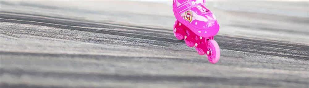 Роликовые коньки для детей 儿童轮滑鞋幼童3-4-5-8-10岁闪光溜冰鞋可调尺码旱冰鞋直排轮套装 Other