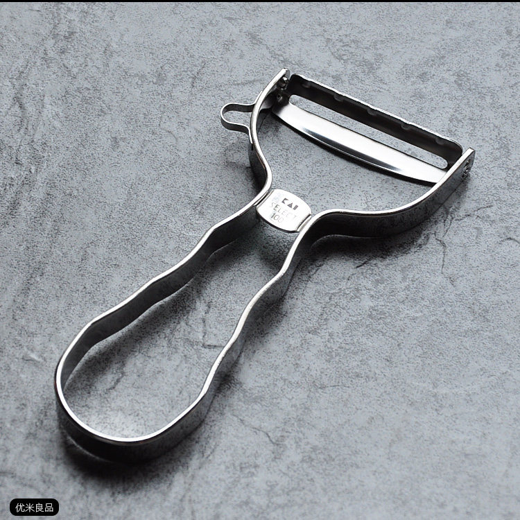 Japan imported KAI Beiyin T type stainless steel scraper fruit and vegetable peeling machine Select100 planer peel knife