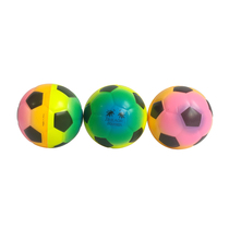 Color printing Q soft solid sponge Rainbow Football baby indoor goal bouncy ball toy parent-child interactive props
