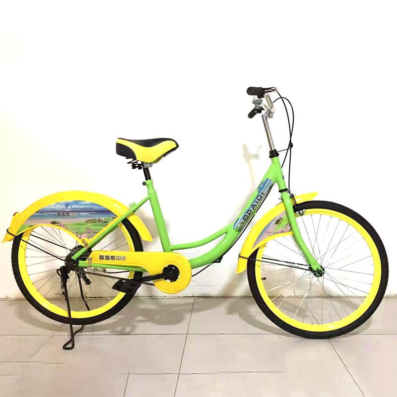 24-inch single bike tourist attractions rental with public bikes secondary school students up and down the male and female universal