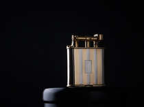 1930s American Cartier Dunhill partner platinum 14K gold room gold arm antique lighter