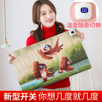 Heating warm table pad Office mouse pad Desktop computer writing warm flashlight hot plate Electric heating heating warm table treasure