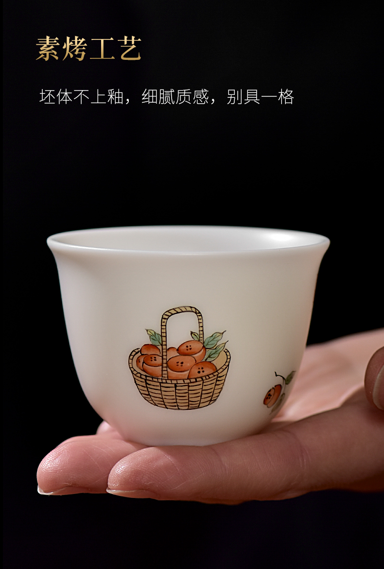 Ms masters cup single cup sample tea cup to fail the high - end manual hand - made ceramic cup jingdezhen gift kung fu tea cups