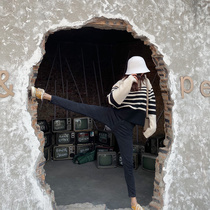 Via Vela jeans women slim thin feet spring and autumn new bird legs high elastic black high waist pants