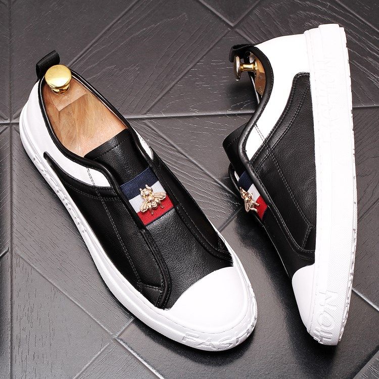 Star tide brand casual white shoes summer Korean version of the wild breathable skateboard shoes foot trend low-top men's shoes lazy shoes