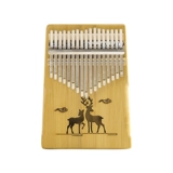 Thumbspin 17 Одиночная доска бамбук Калинба начинающий пальцем пианино