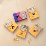 Thumbspin 17 Одиночная доска бамбук Калинба начинающий пальцем пианино