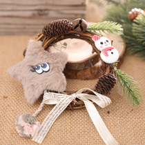Christmas decorations Christmas hand-made wreath hanging rattan ring Window gifts Christmas Tree scene decoration Small gifts