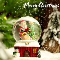 Santa Claus Snowman lantern crystal ball Snowflake glass ball ornaments Christmas decorations Childrens gift gifts