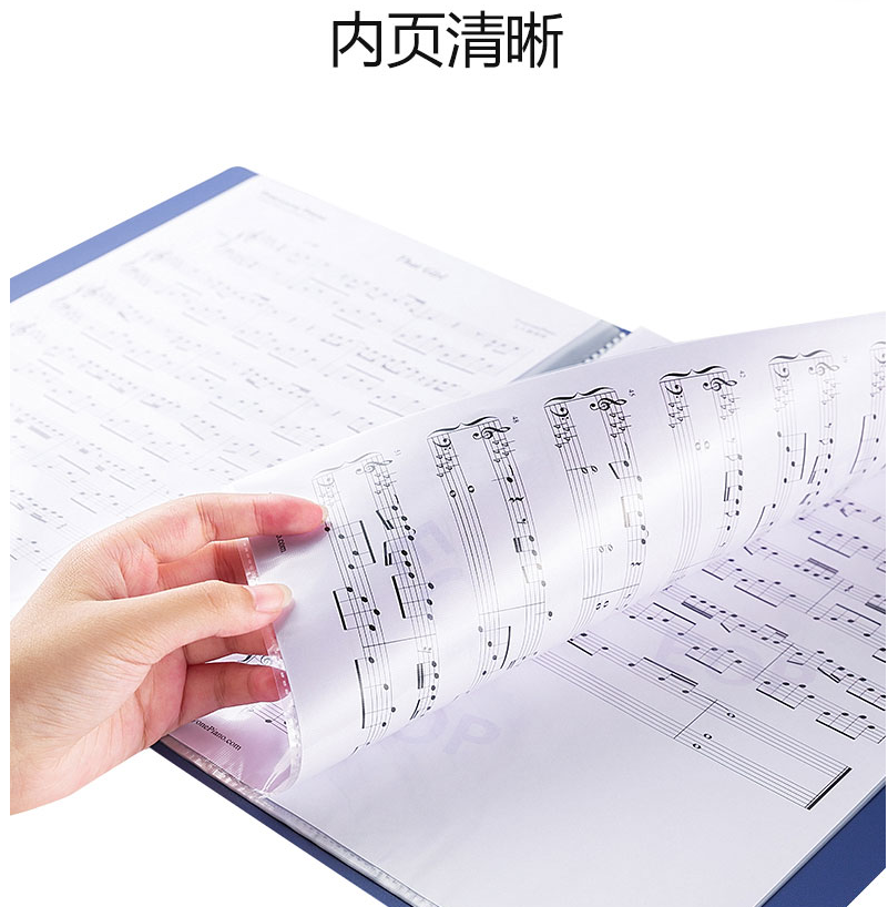 Red Jay Transparent 100 Page a4 Information Book Student Awards Paper Certificate Admission to the Musical Score Sheet of Musical Notation