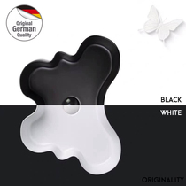 German butterfly hotel creative home wash basin personality wash basin upper basin art basin black and white wash basin