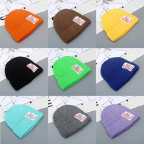 ins Korean childrens hats Autumn and winter Western style baby knitted hats Childrens melon skin hats Boys and girls wool hats tide