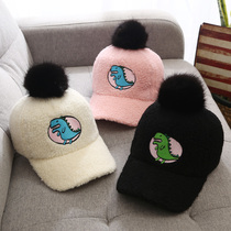 2019 autumn girls hat fashion childrens trendy hat boys baseball hat autumn and winter thick lambskin baby hat