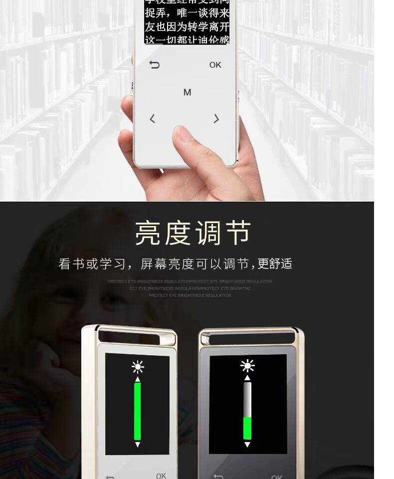 Uniscom Music lossless Bluetooth mp3mp4 Trình phát có thẻ màn hình Sinh viên Mini Walkman Recorder - Máy nghe nhạc mp3 	máy nghe nhạc fiio m3k	