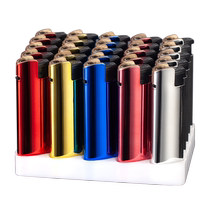 High-end metal windproof lighters customized with printed advertising business durable disposable lighters customized wholesale