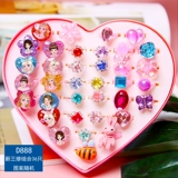 Детское мультяшное кольцо, бриллиантовое ювелирное украшение для раннего возраста для принцессы, подарок на день рождения, с драгоценным камнем