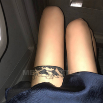 Flower leg Ukiyo-painted sea wave thigh leg ring sexy girl waterproof durable tattoo sticker ins Wind
