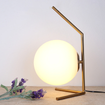 Postmodern ball lamp Nordic dream romantic bedroom bedside lamp personality creative decoration dimming glass lamp
