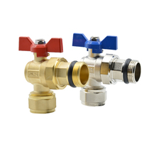 Special aluminum-plastic pipe for water separator movable angle valve 1620 2025 outer tooth movable angle valve internal tooth movable angle valve