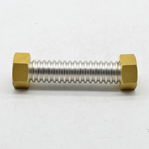 Hundred war valve 6 points brass stainless steel bellows gas water heater cold and hot water inlet pipe joint copper fittings