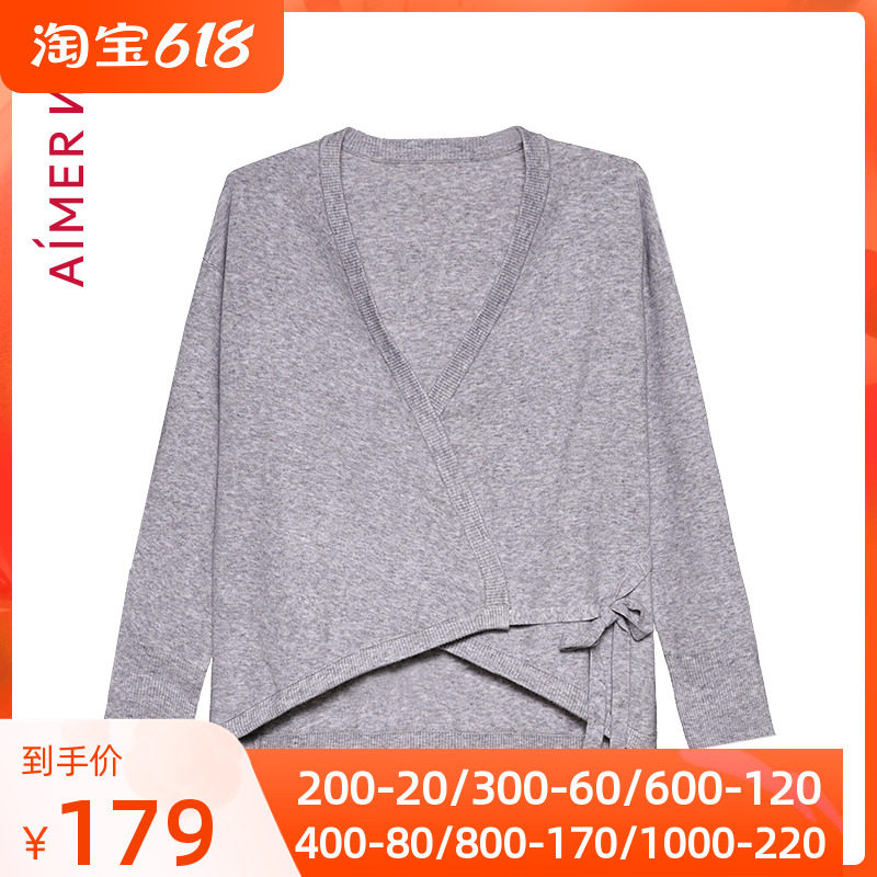 AIMERNYC Official NOMAD NoMadeleine can wear a home long sleeve diagonal overcoat AN450351