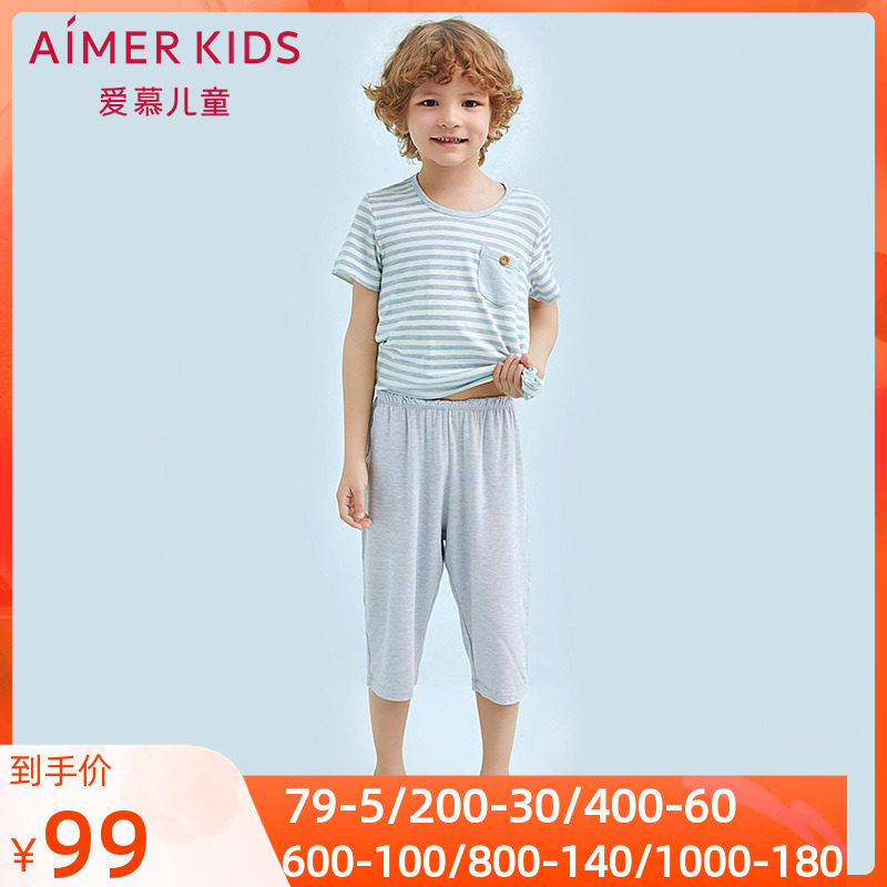 Aimer children's happy baby capri pants AK2421031