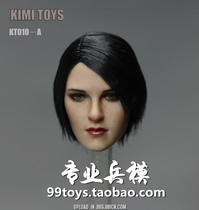 (Double crown)KIMI TOYS KT010 1 6 European and American female head carving ABC three hairstyles spot