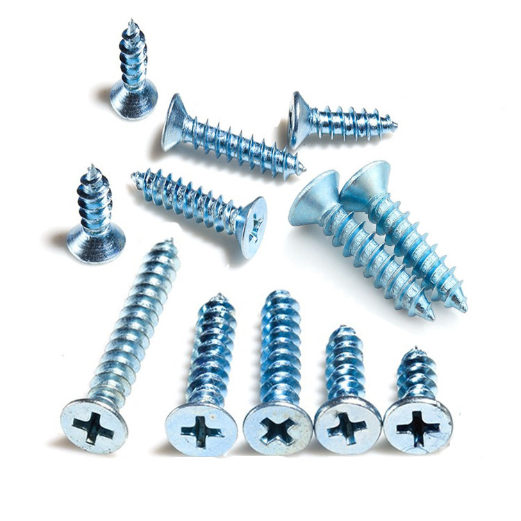 KA cross sink tip tail M4-10 self-tapping wire 12 self-tapping nail 16 blue white zinc 20 screws 40 iron GB846 flat head