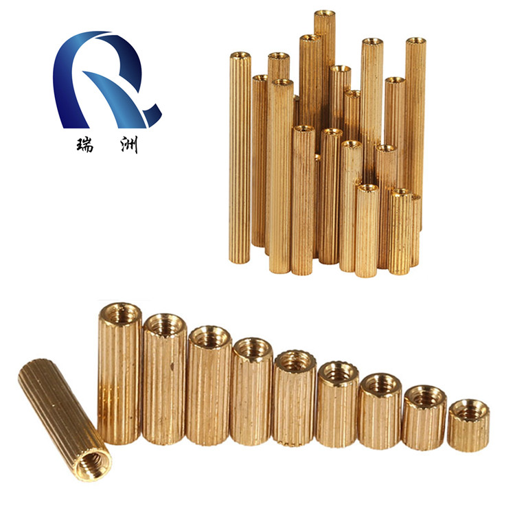 M2 double-pass knurin 3-30 outer diameter 3 2 security isolation column copper column external flower tooth copper stud double inner tooth nut