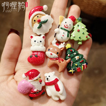 Christmas brooch cartoon childrens Korean accessories Cute brooch simple jewelry Corsage pin decoration small badge female