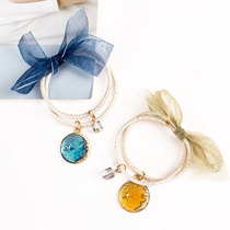 Can be used as a bracelet head rope moon hair rope bow hair circle girl super fairy holster Korean cute and fresh