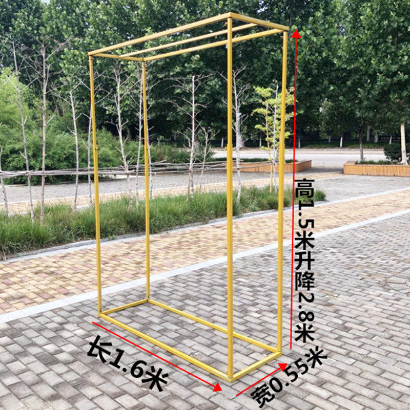 New custom wrought iron wedding background large screen shelf stage decoration creative wedding decoration wedding props