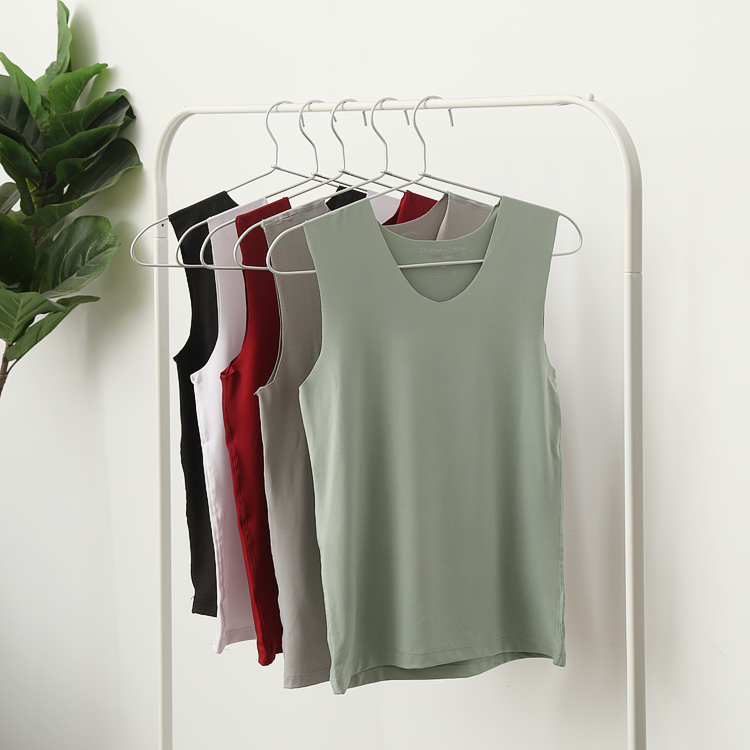 Men's light-thin, no-marks-based, sleeveless vests meet for ten years