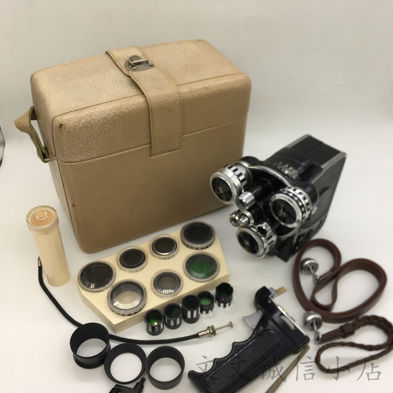 A9703 Soviet mechanical film Three-head camera pure machinery available in single shot 16mm film handheld-Taobao