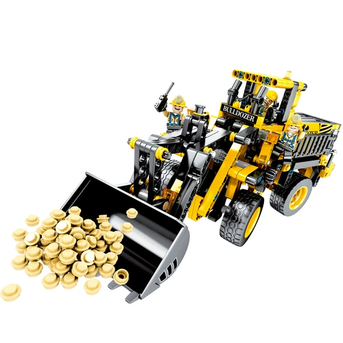 Механический конструктор, игрушка, бульдозер, наука и технология