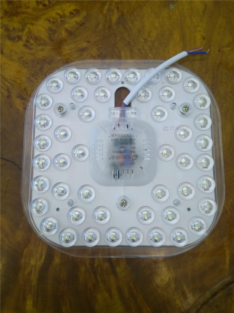 LED ceiling light source module square 24W watt super bright white light lamp with aluminium base plate light disc powerful suction iron