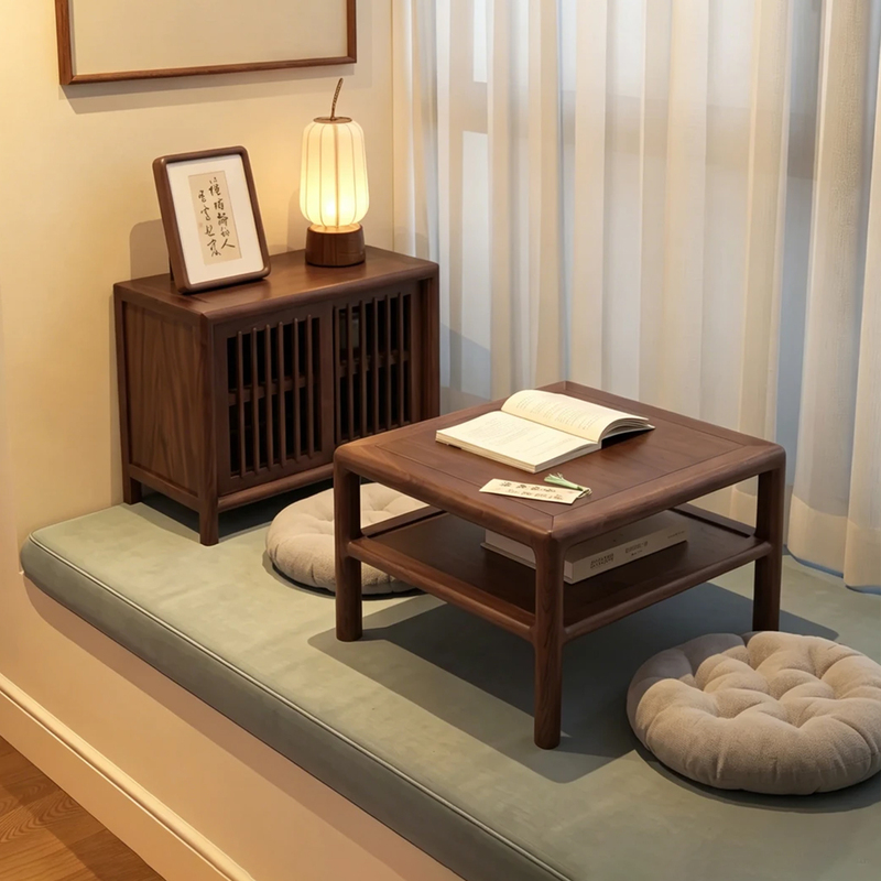 Song-Style Aesthetic Kang Table, Zen-Style Balcony Small Tea Table, Master Bedroom Bay Window Small Table, Study Table, Low Table, Bed Desk