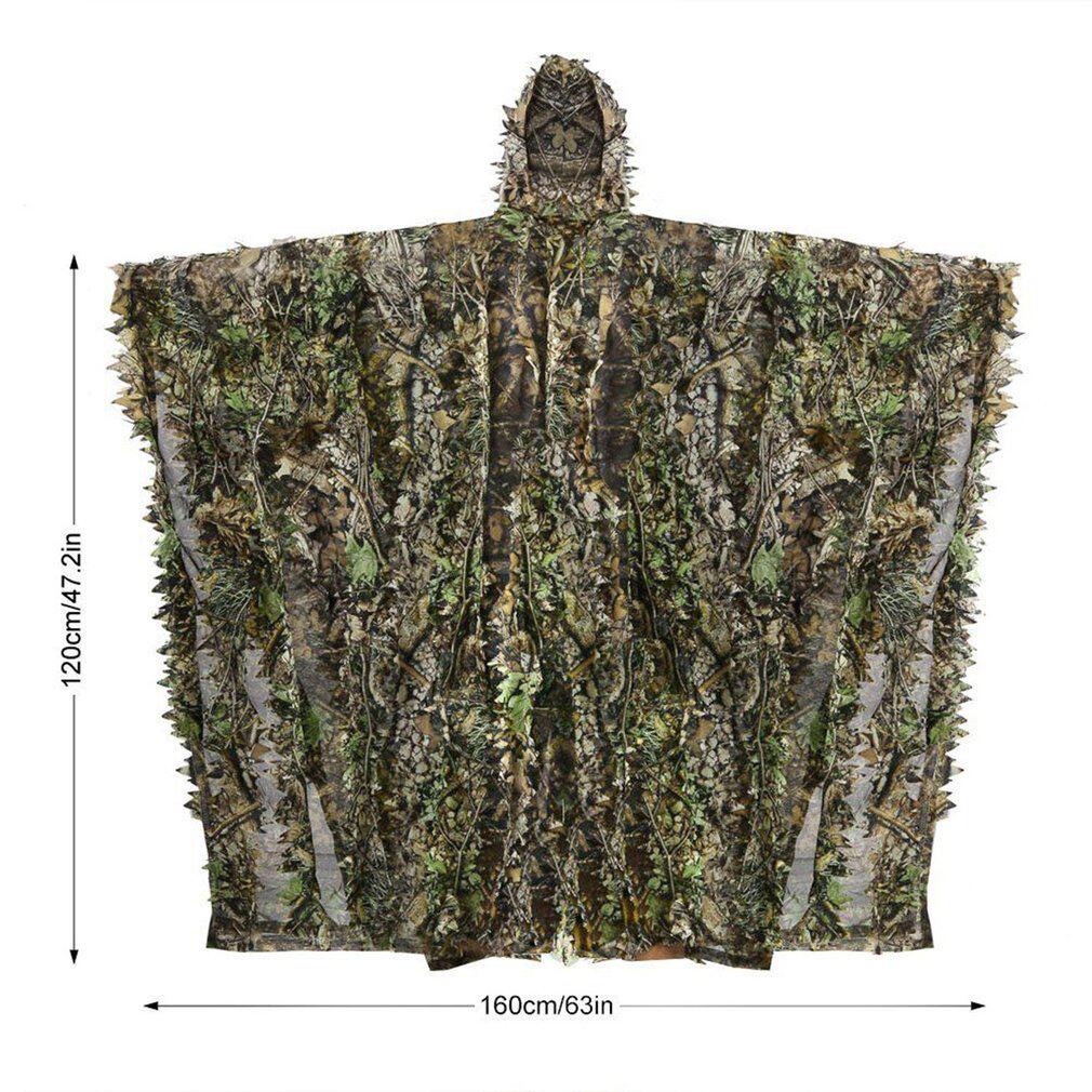 Maple Leaf Three-dimensional Clothing 3D Breathable Cloak Camouflage Clothing Camouflage Clothing Hunting Dead Leaf Clothing Cloak Poncho