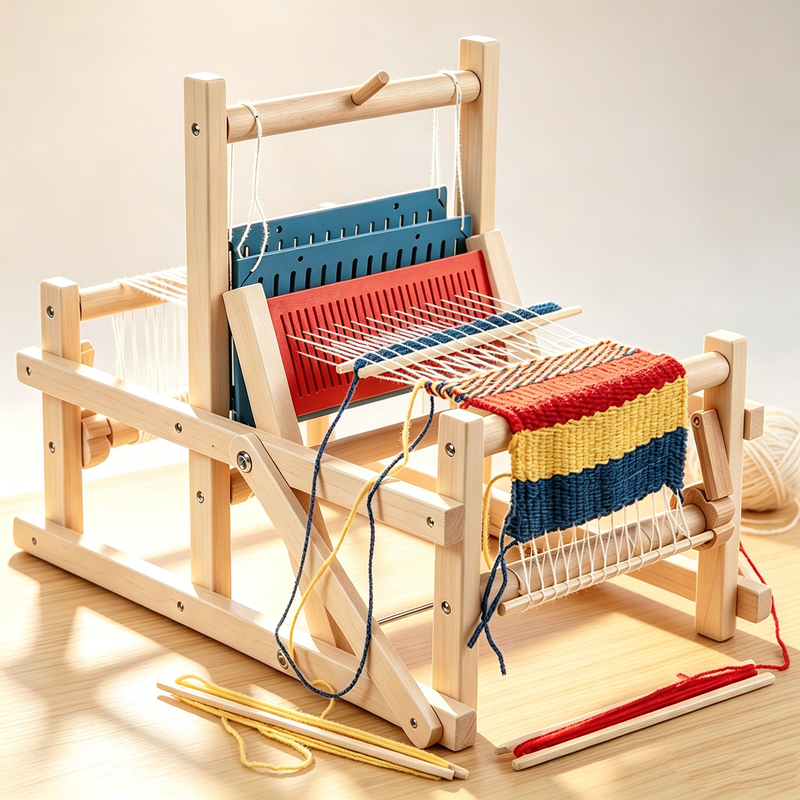 Vertical Weaving Loom Kindergarten Area Weaving Device Material Large Desktop Children's Handmade Creative DIY Toy