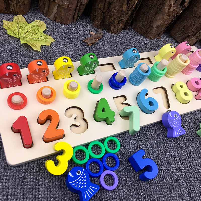 Young children's toys 1-2-3-year-old admit digital puzzle male girls learn early wisdom to develop brain baby boy