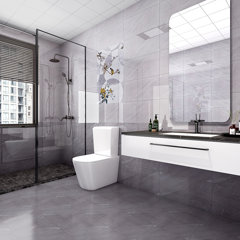 Makeup room tile tile tile tile toilet wall tile 300x600 toilet floor tile modern simple