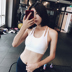 Shore non-AF mùa hè mới hình chữ I đai mỏng chống sốc áo ngực thể dục thể thao đồ lót yoga top áo tập Đồ lót thể thao