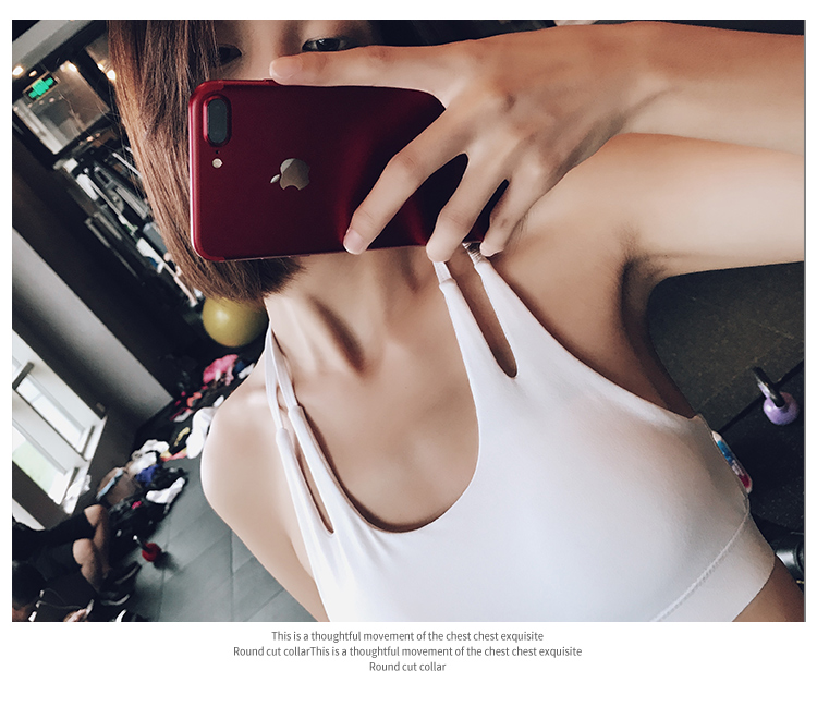 Shore non-AF mùa hè mới hình chữ I đai mỏng chống sốc áo ngực thể dục thể thao đồ lót yoga top áo tập